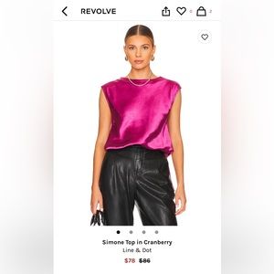 Revolve pink blouse